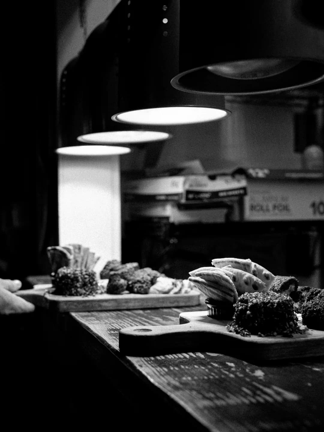 Shared board of Moroccan small plates at Cybel